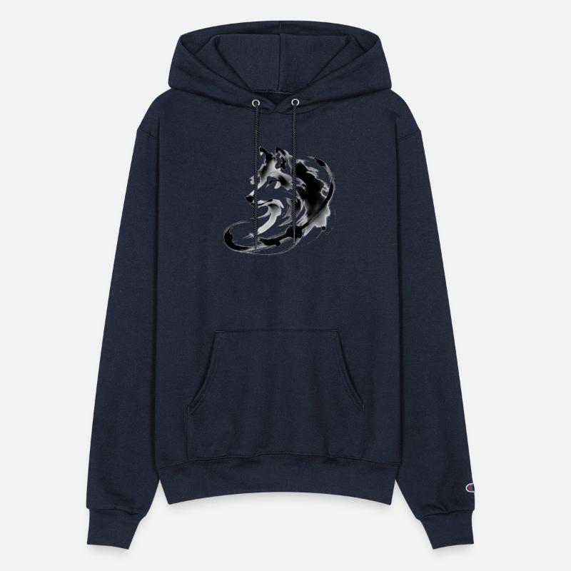 Abstract Wolf Japanese Ink Art