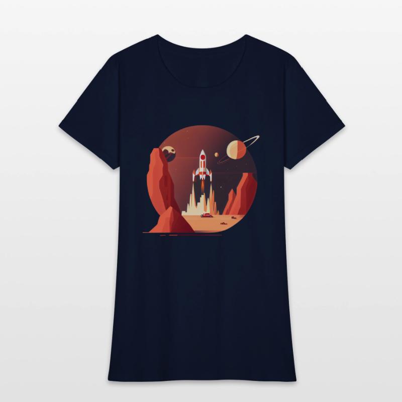 Vintage Space Science Mars Fiction Geek Solar