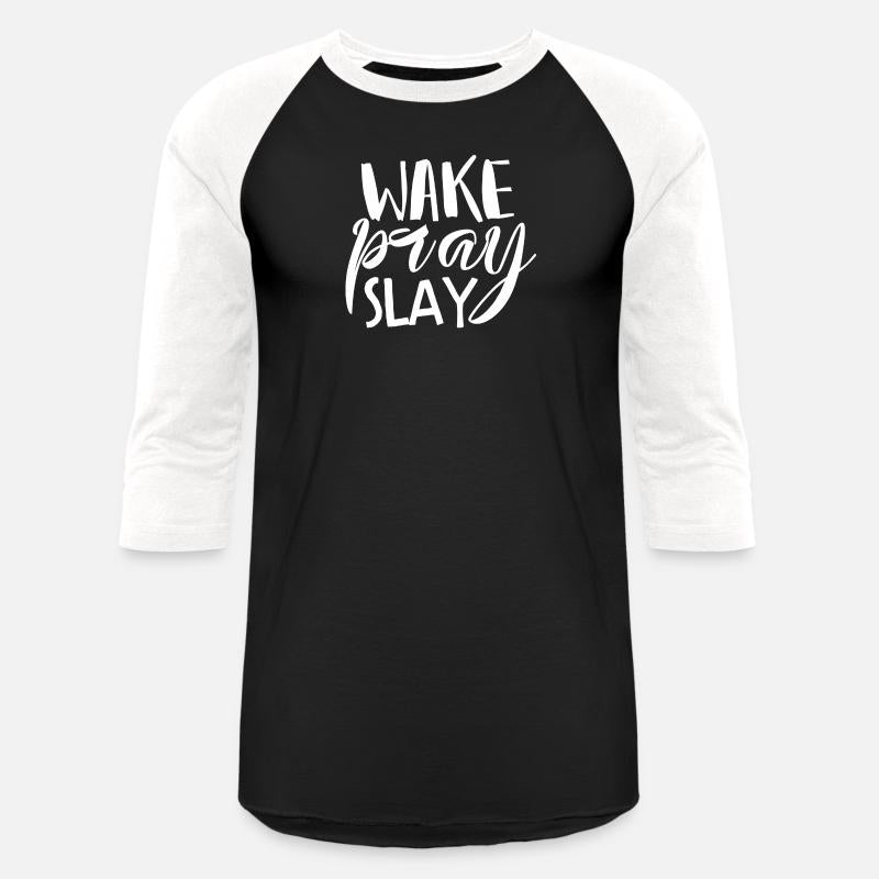 Wake Pray Slay Christian Lettering Abt839