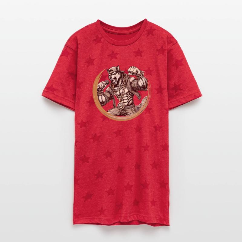 Wolf in Rapper Look-Strong Street Style Aesthetics