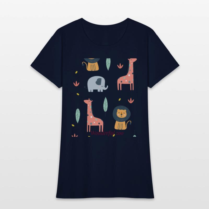 zoo t-shirt designs on canvas