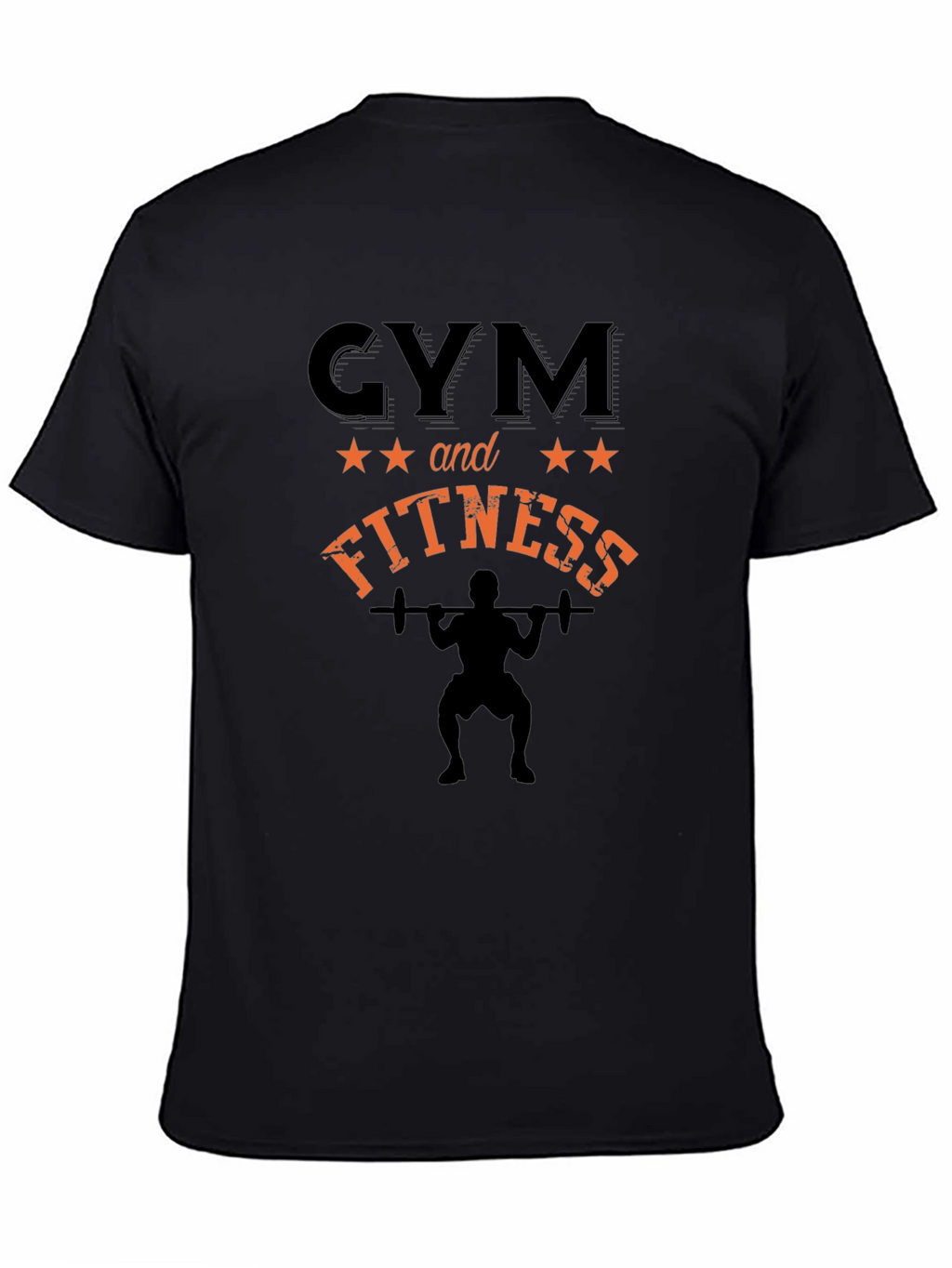 Gym and Fitness Black T-Shirt
