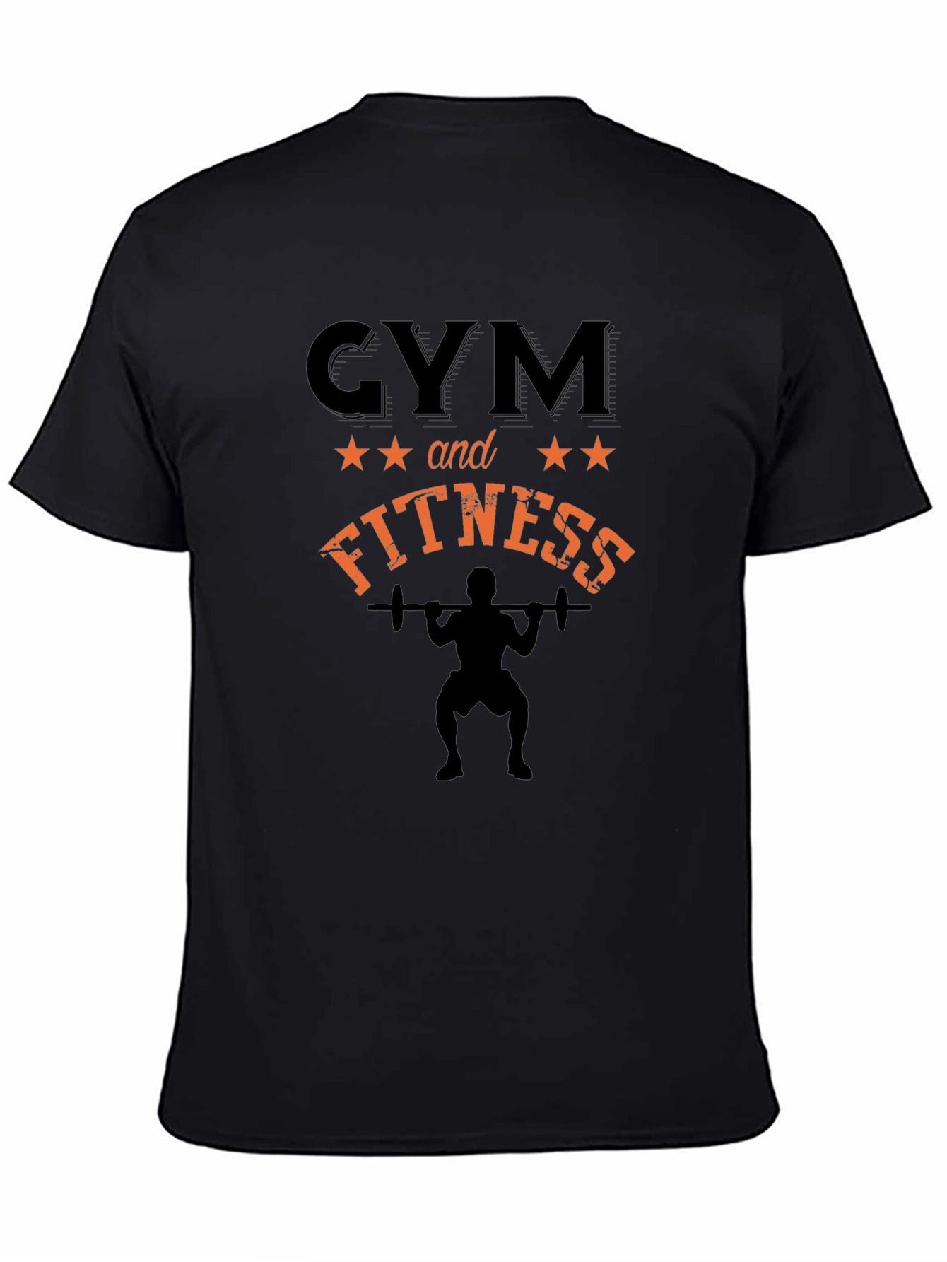 Gym and Fitness Black T-Shirt