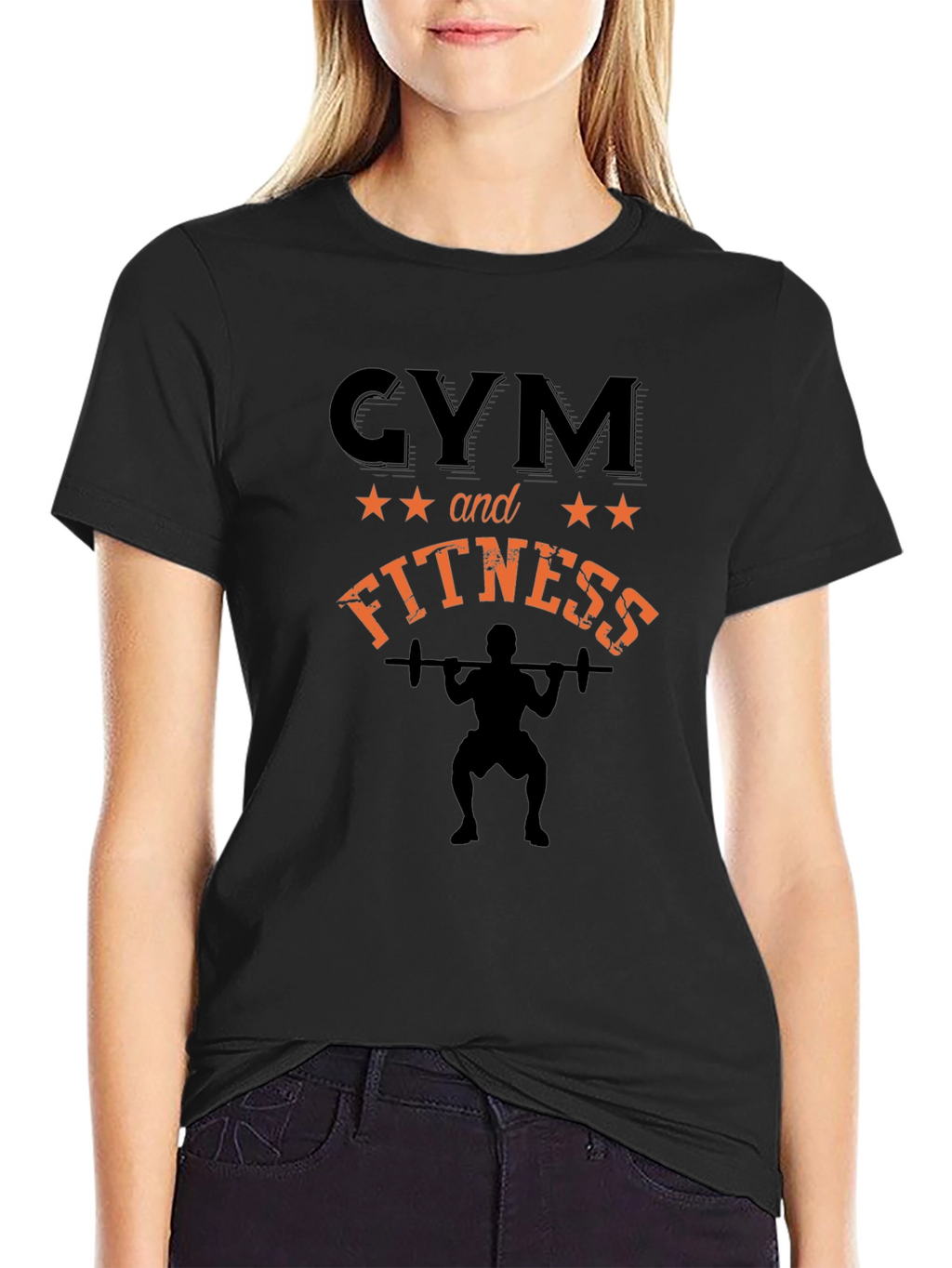 Gym and Fitness Black T-Shirt