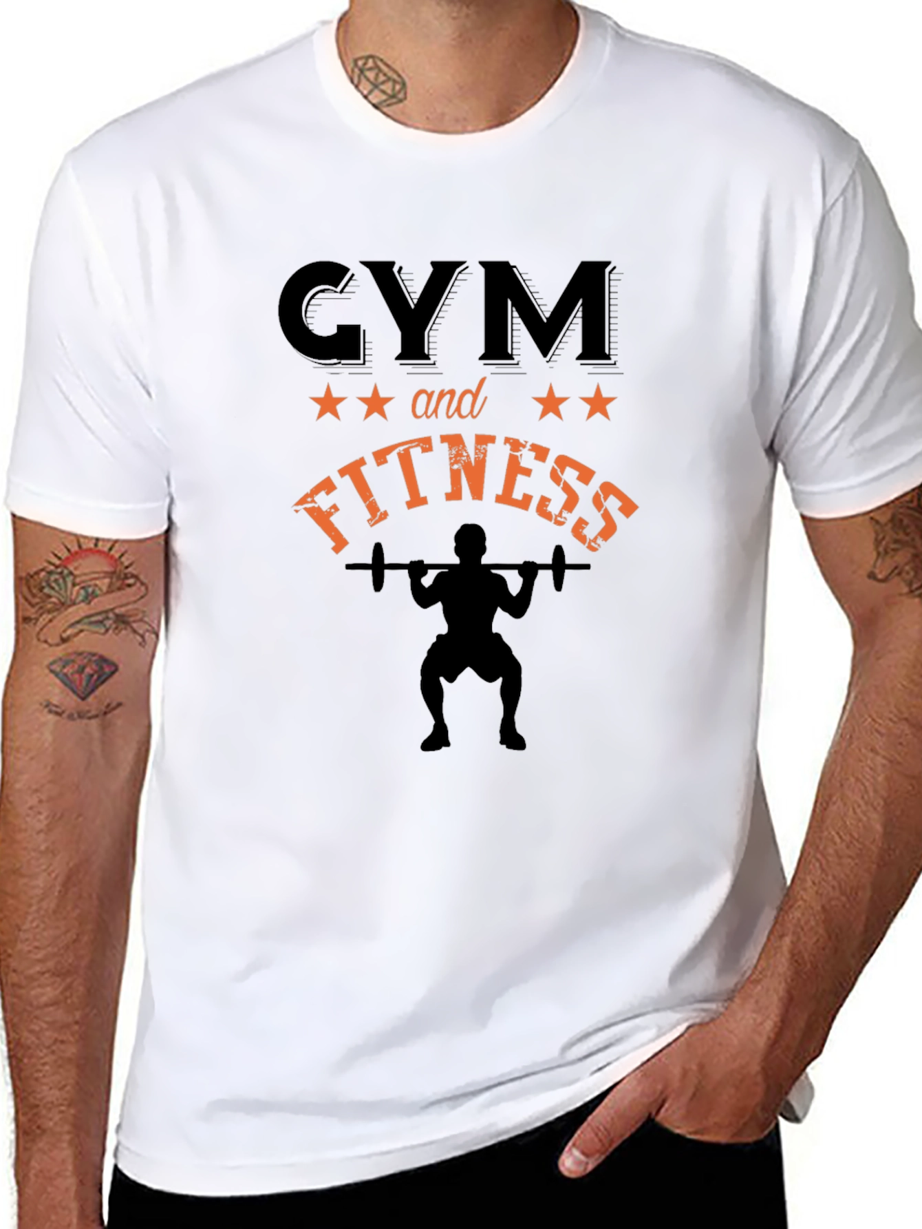Gym and Fitness Black T-Shirt