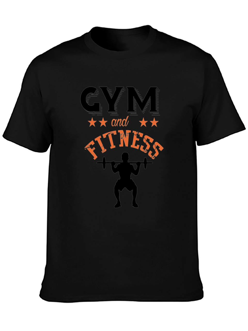 Gym and Fitness Black T-Shirt