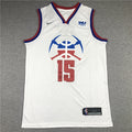 Men's Denver Nuggets Nikola Jokic #15 White Swingman Jerseys - Reward version