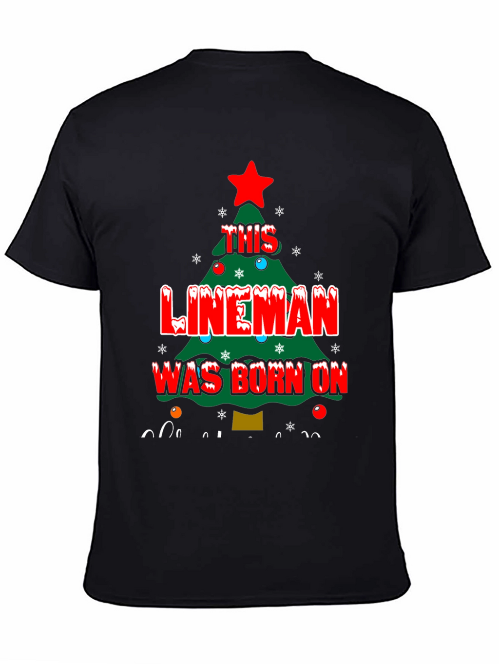 Lineman Christmas Tree T-Shirt