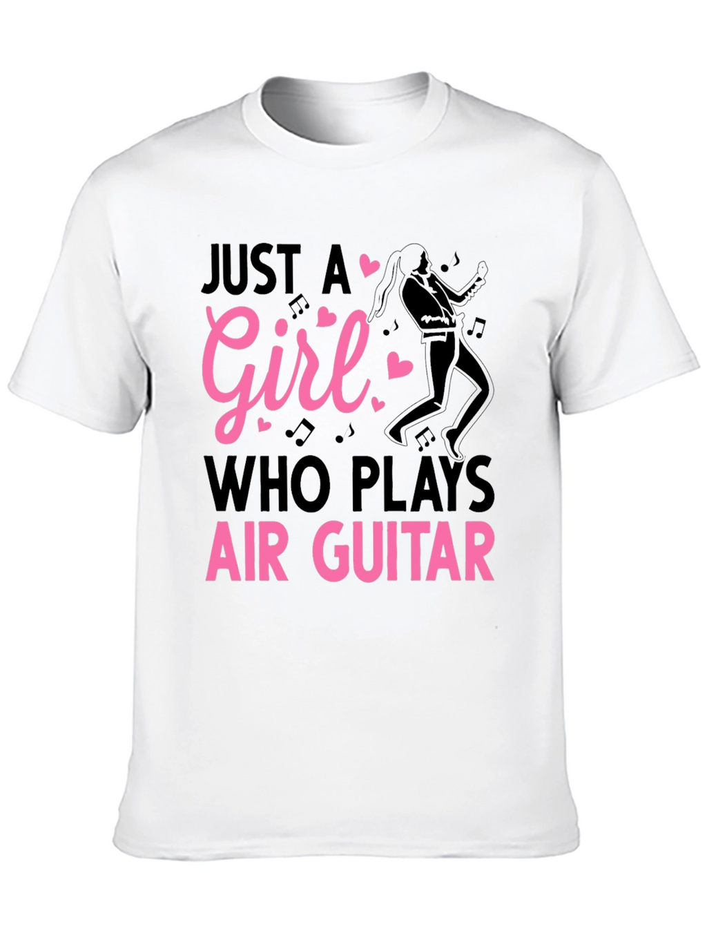 Just A Girl Air Guitar T-Shirt