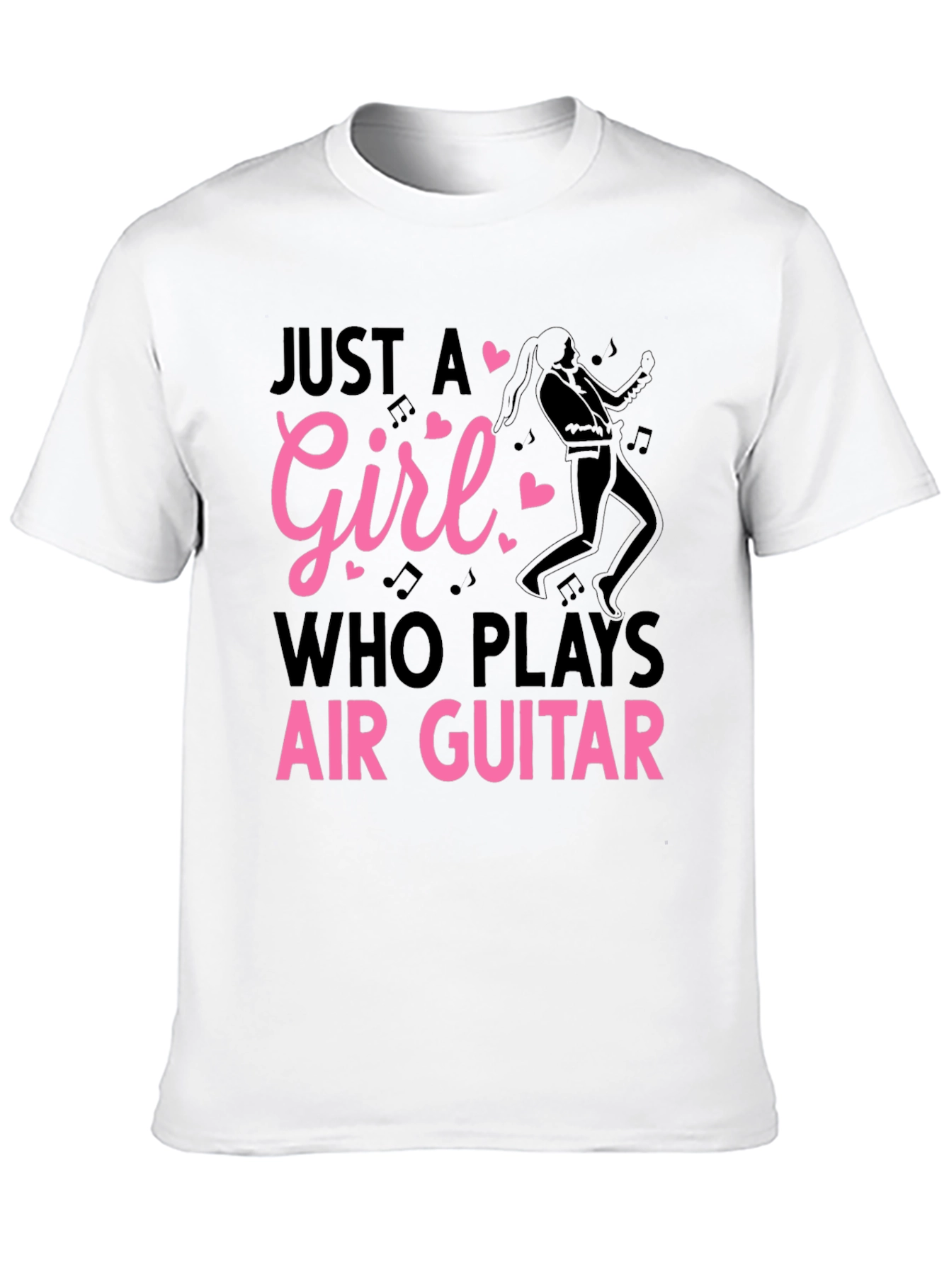 Just A Girl Air Guitar T-Shirt