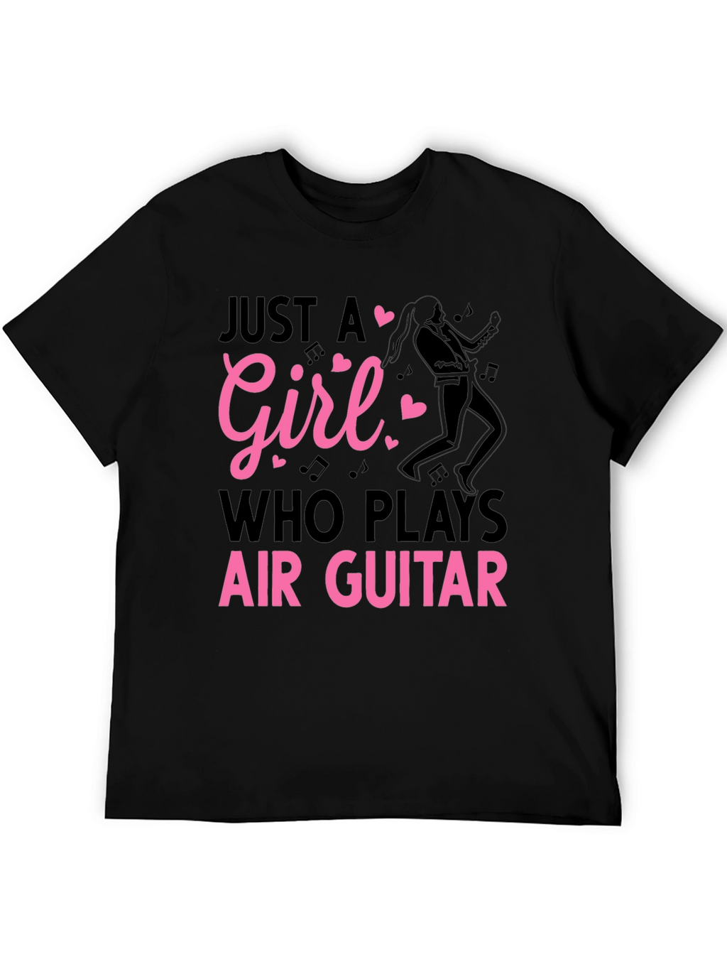 Just A Girl Air Guitar T-Shirt