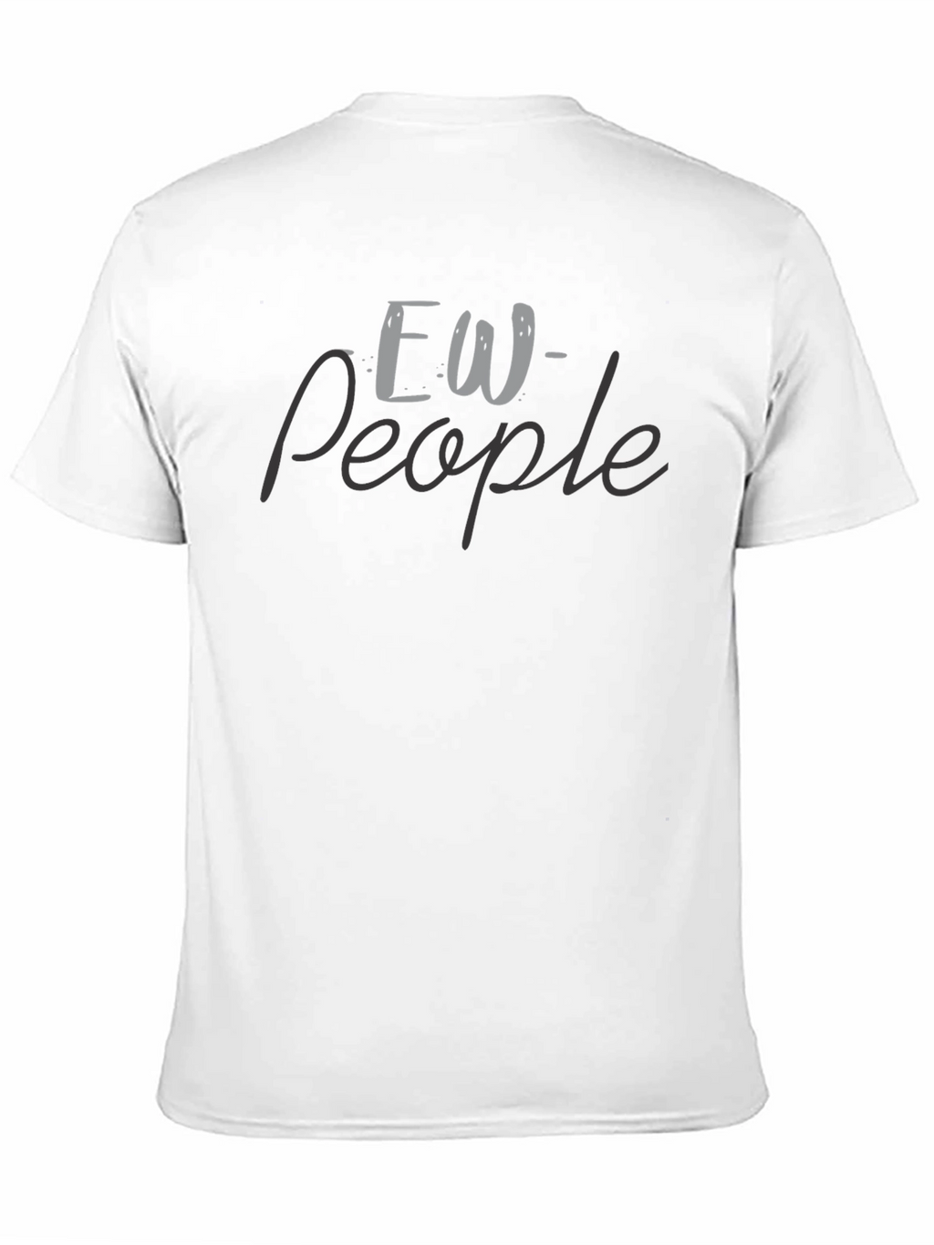 Ew People Graphic Tee - Soft Black T-Shirt