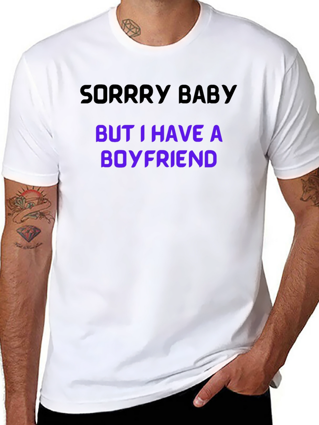 Sorry Baby Boyfriend Graphic Tee