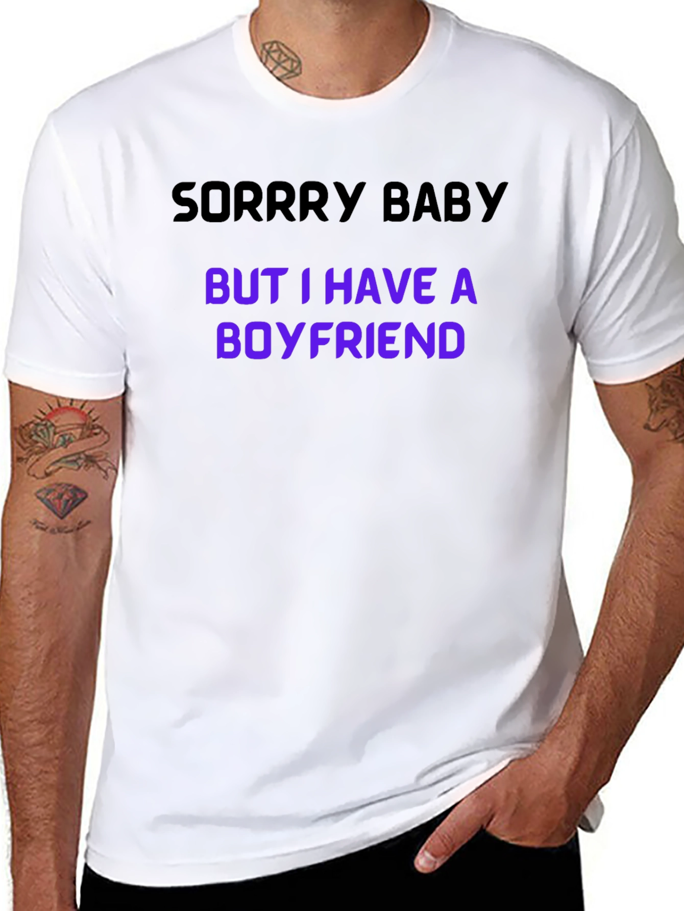 Sorry Baby Boyfriend Graphic Tee