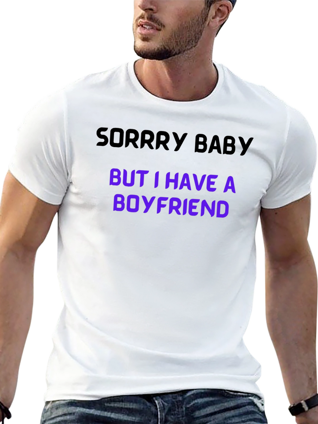 Sorry Baby Boyfriend Graphic Tee