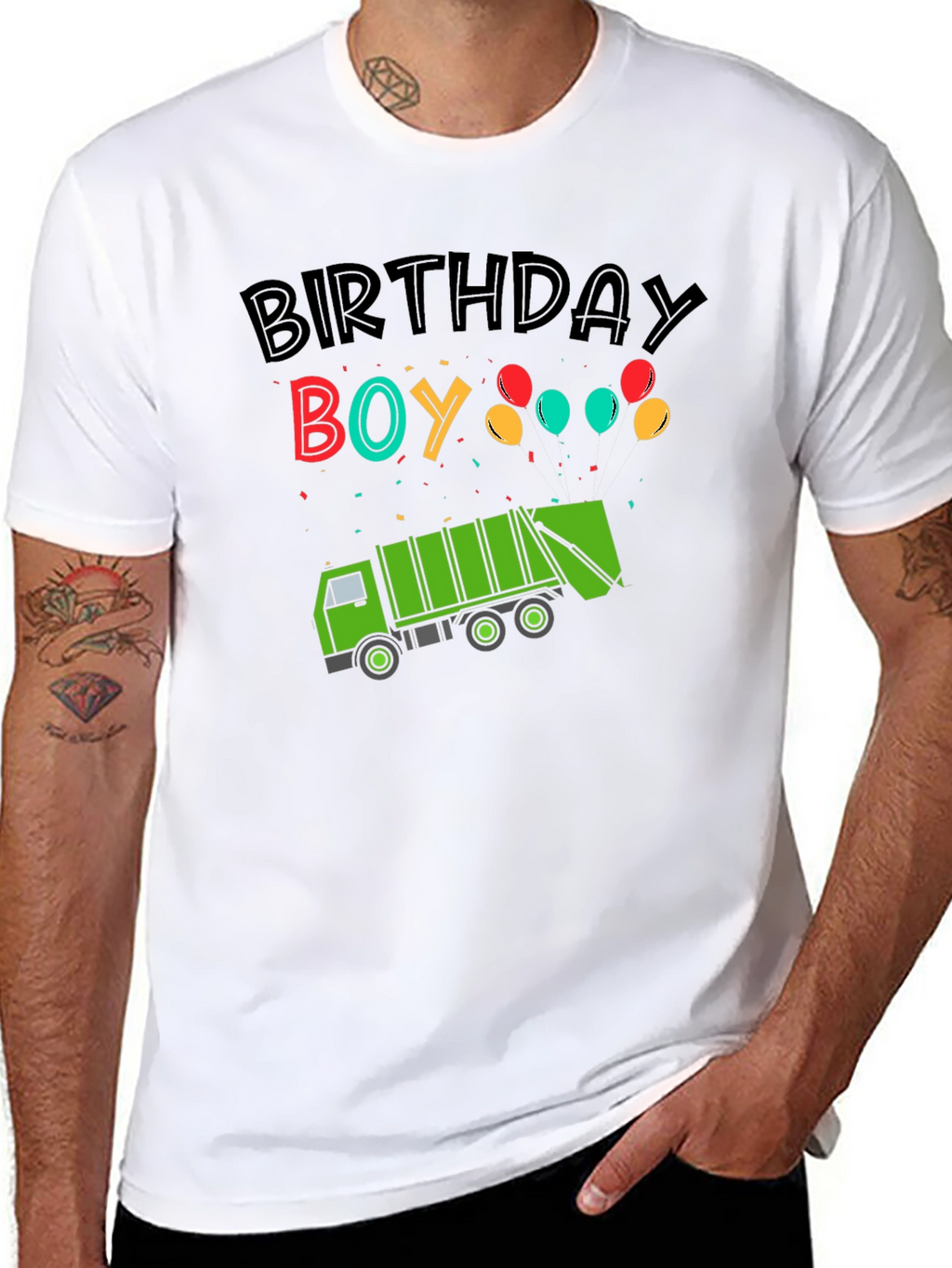 Birthday Boy Garbage Truck T-Shirt