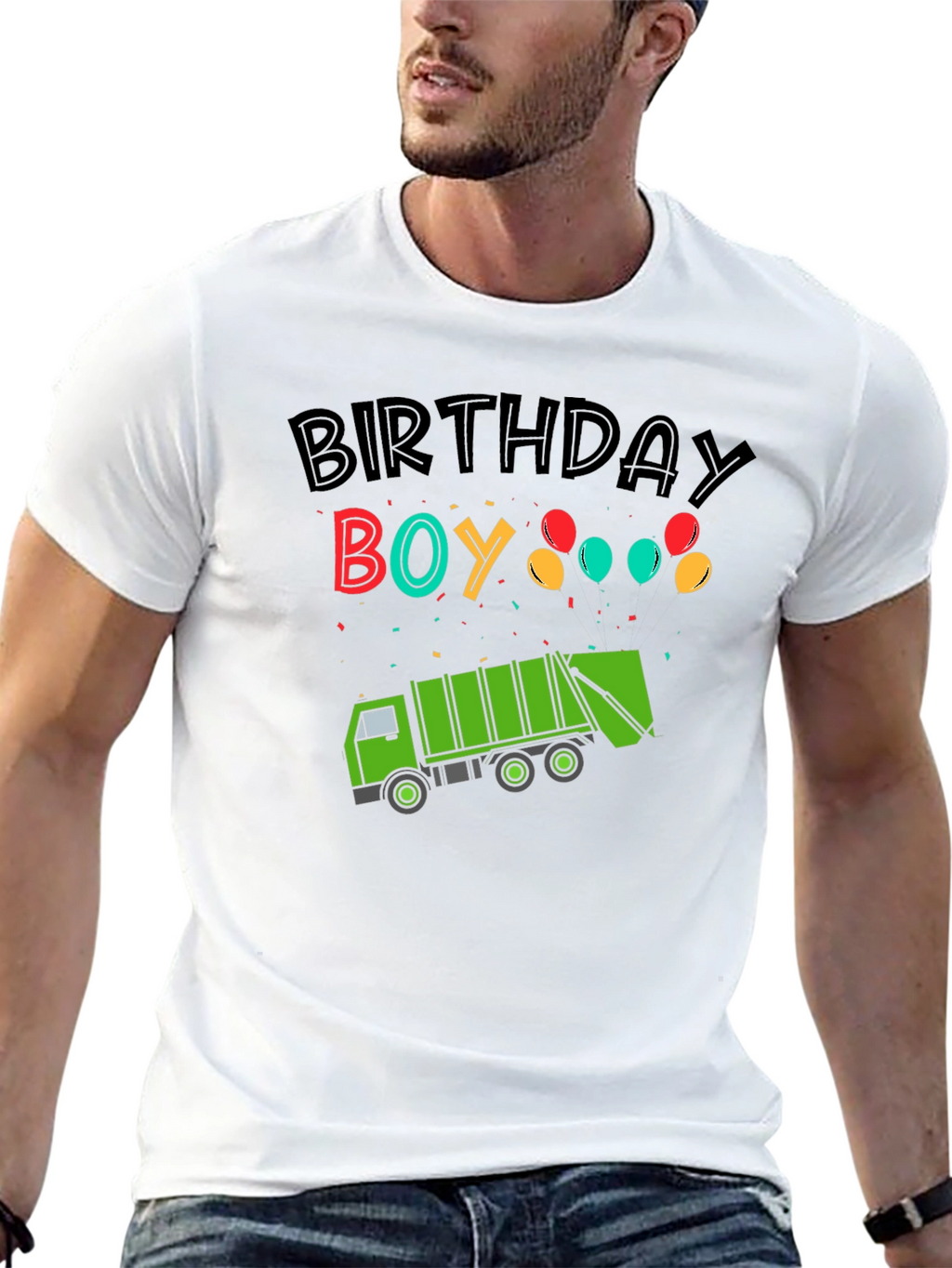 Birthday Boy Garbage Truck T-Shirt