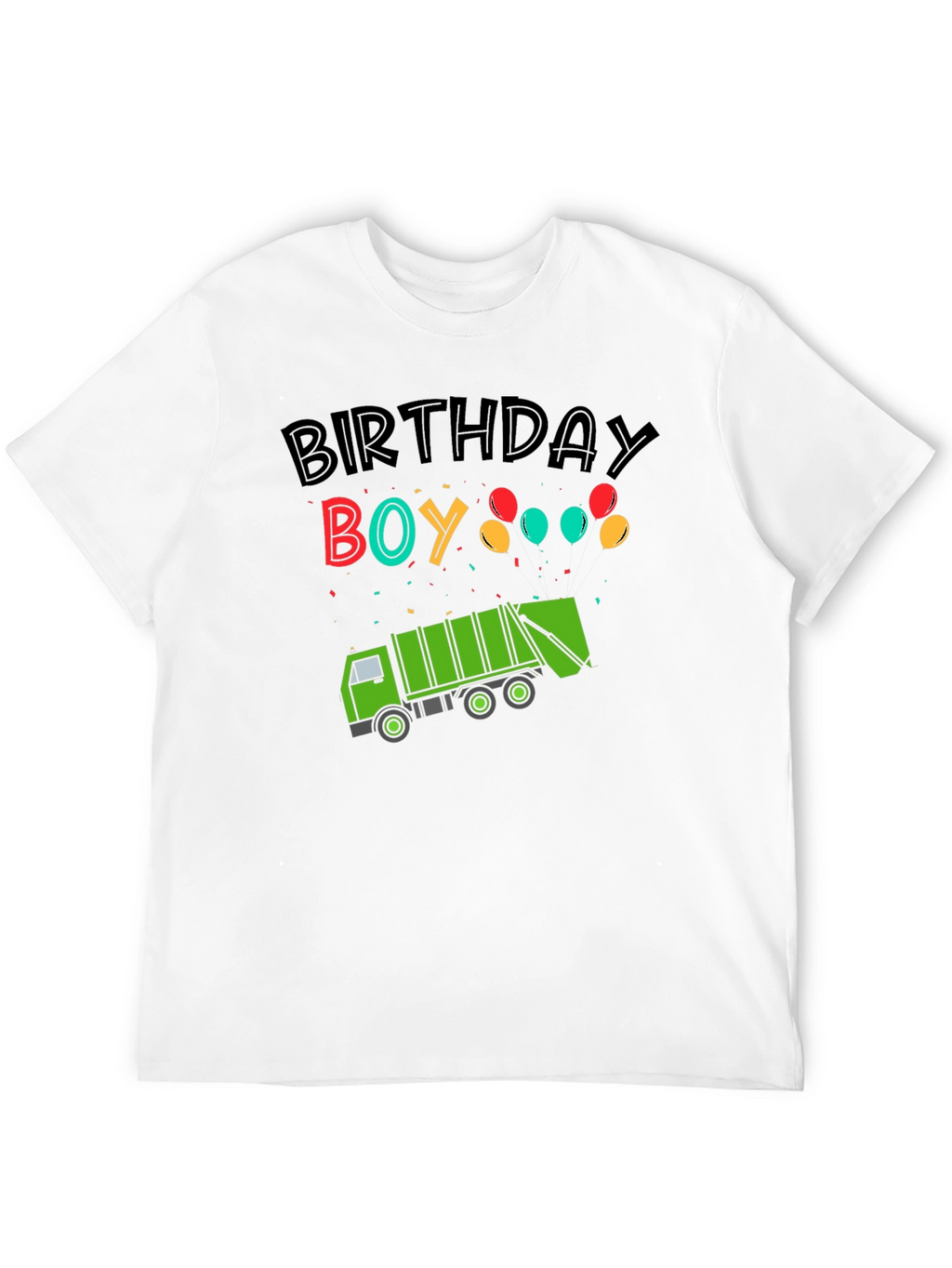 Birthday Boy Garbage Truck T-Shirt