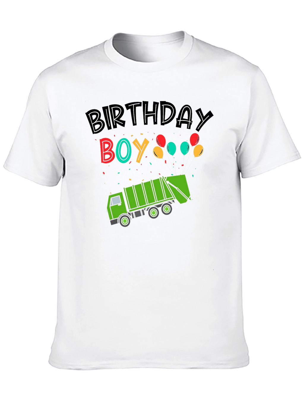 Birthday Boy Garbage Truck T-Shirt