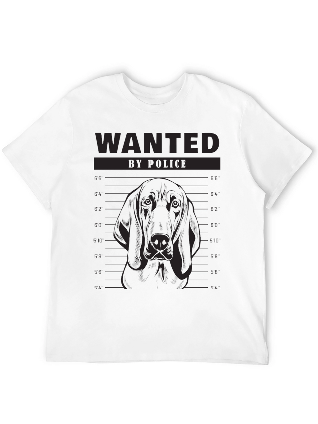 Wanted Dog Mugshot T-Shirt - Funny Canine Tee