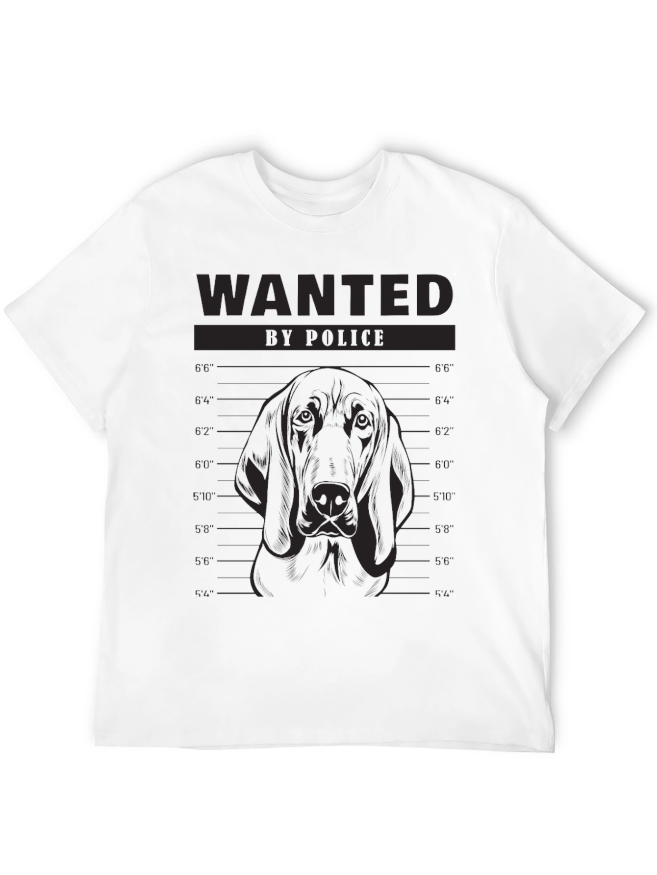 Wanted Dog Mugshot T-Shirt - Funny Canine Tee
