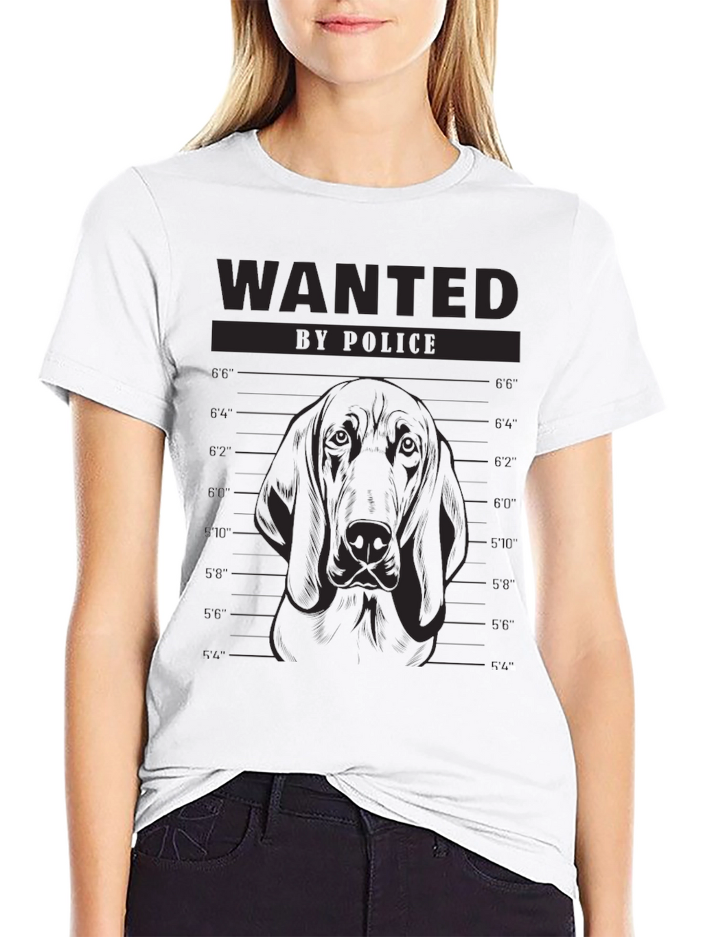 Wanted Dog Mugshot T-Shirt - Funny Canine Tee