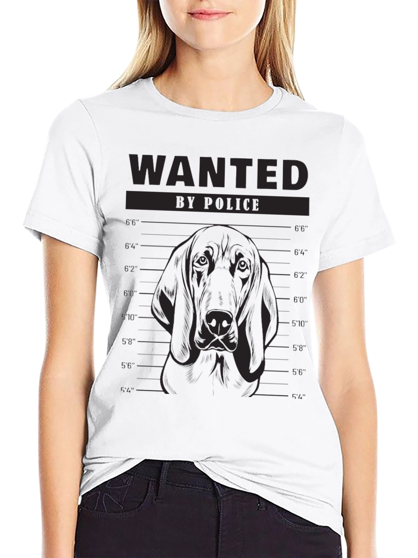 Wanted Dog Mugshot T-Shirt - Funny Canine Tee