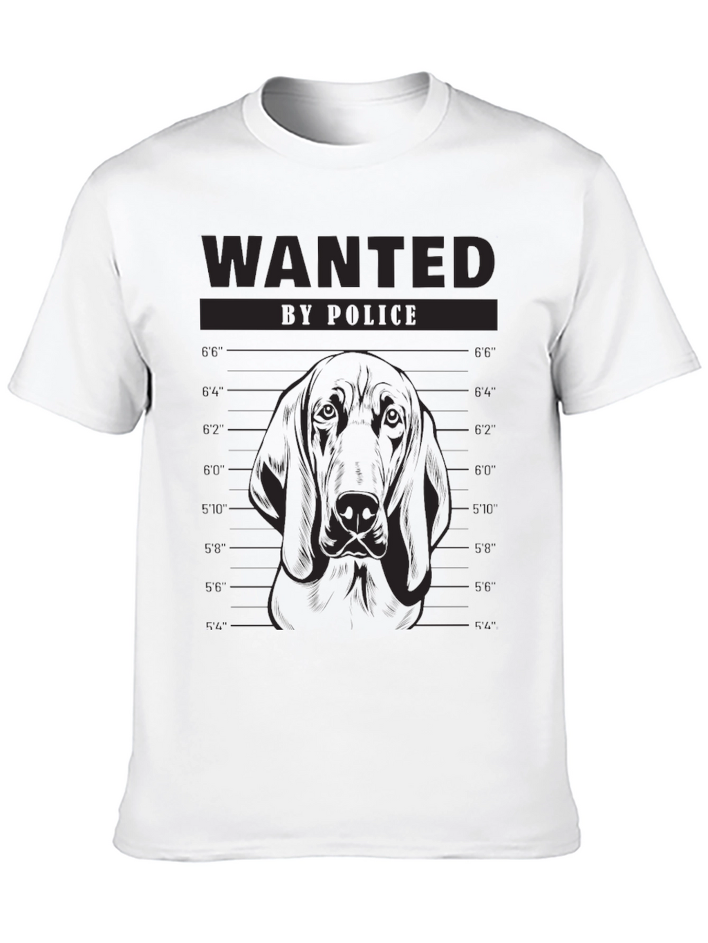 Wanted Dog Mugshot T-Shirt - Funny Canine Tee