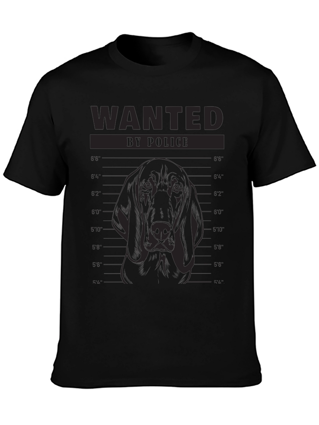 Wanted Dog Mugshot T-Shirt - Funny Canine Tee