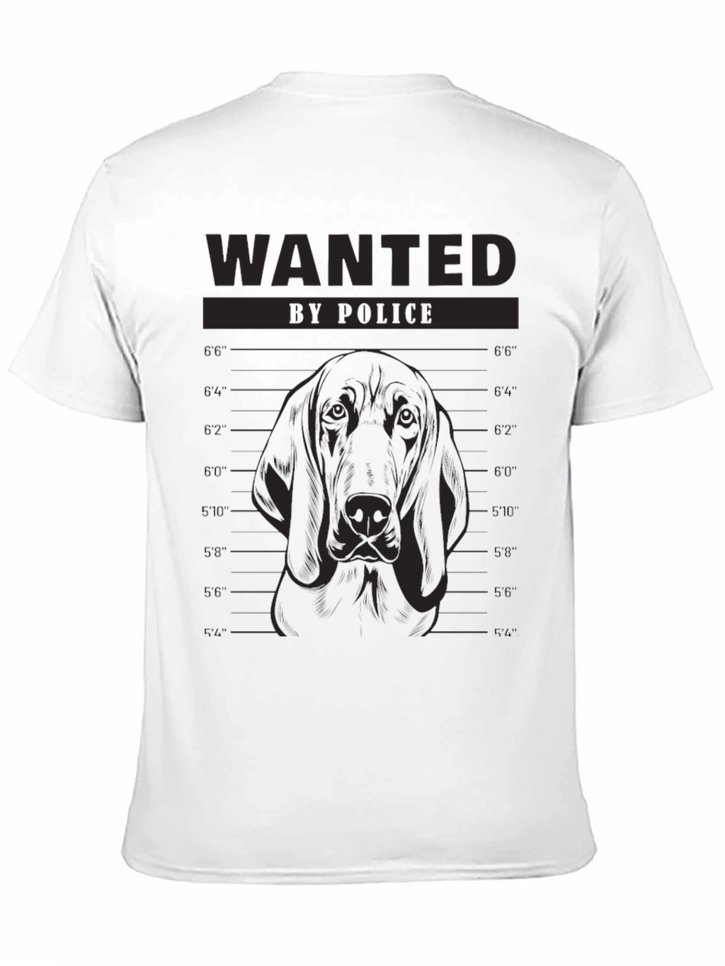 Wanted Dog Mugshot T-Shirt - Funny Canine Tee