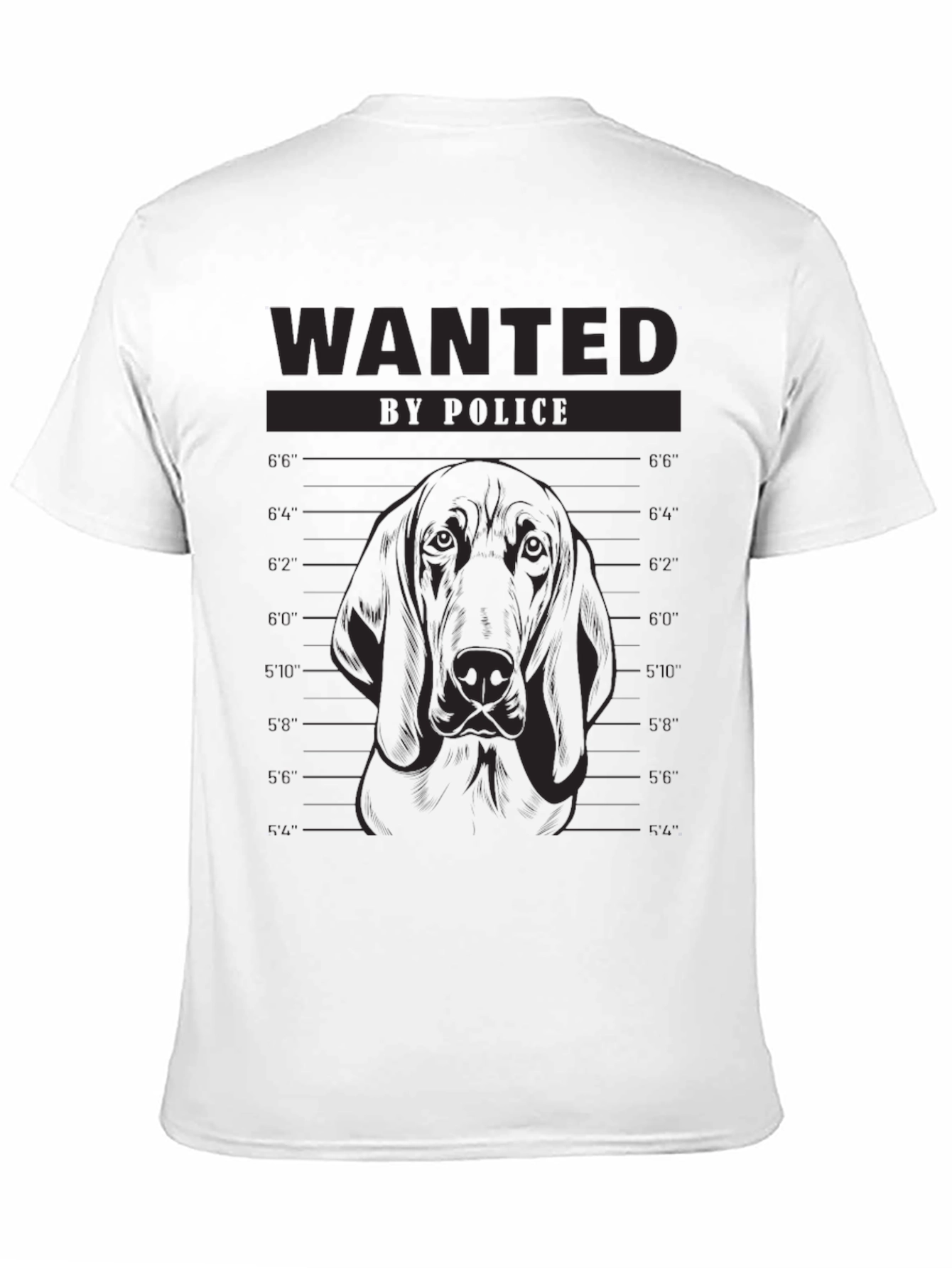 Wanted Dog Mugshot T-Shirt - Funny Canine Tee