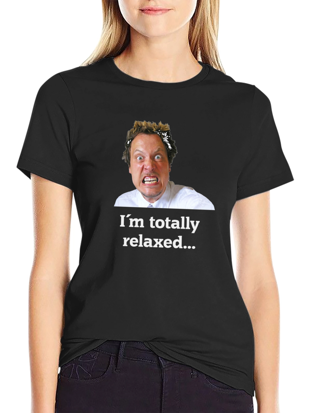 Relaxed? Black T-Shirt - Humorous Graphic Tee