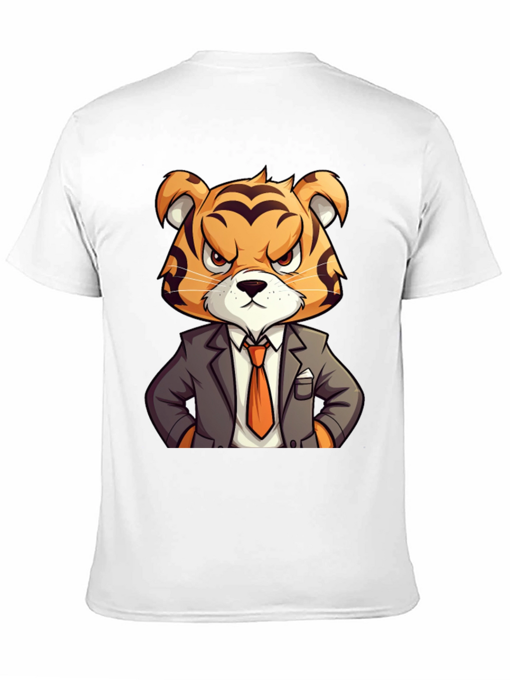 Tiger Boss Graphic T-Shirt - Cool Cartoon Design