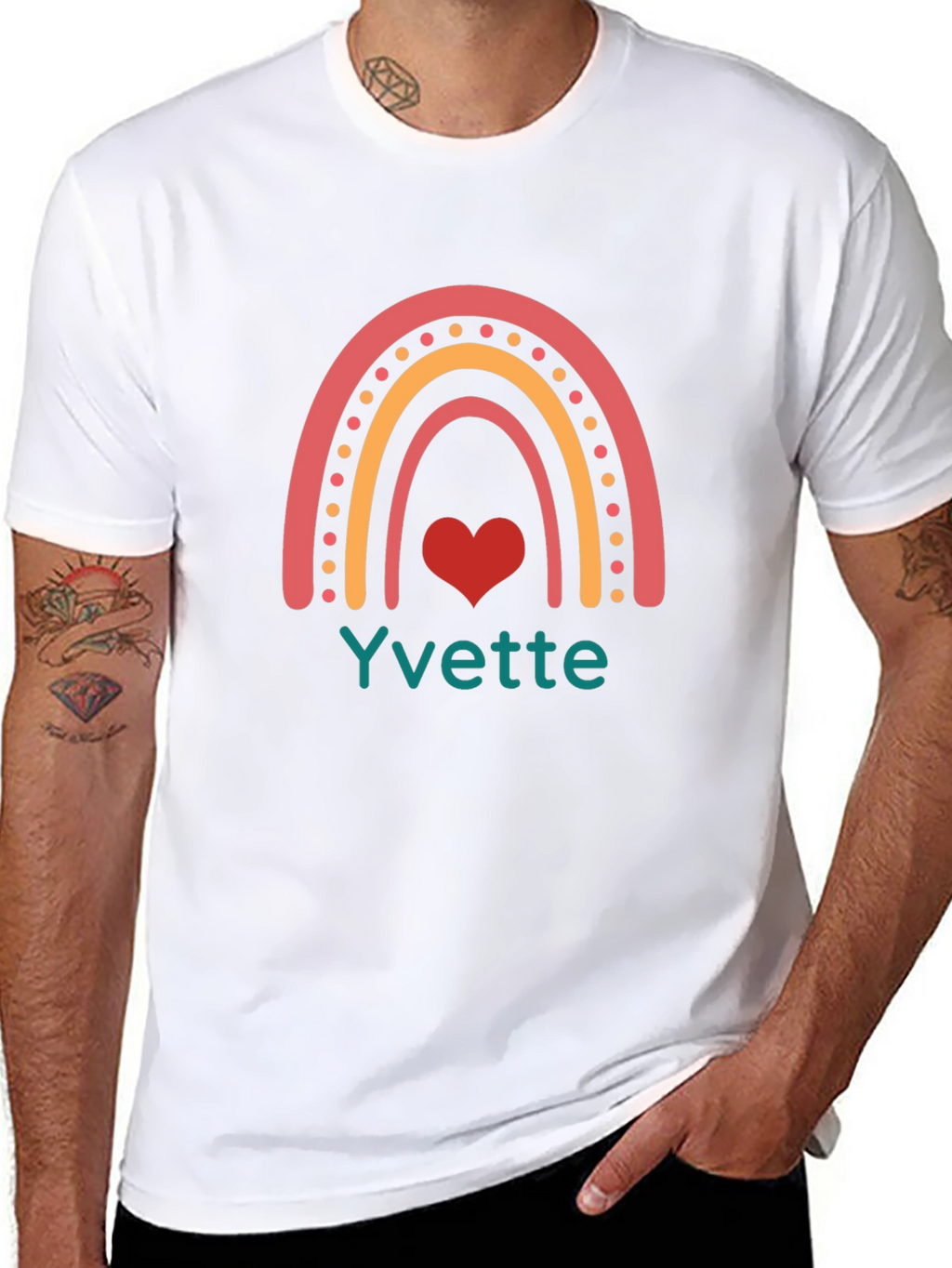 Rainbow Name T-Shirt - Personalized Gift
