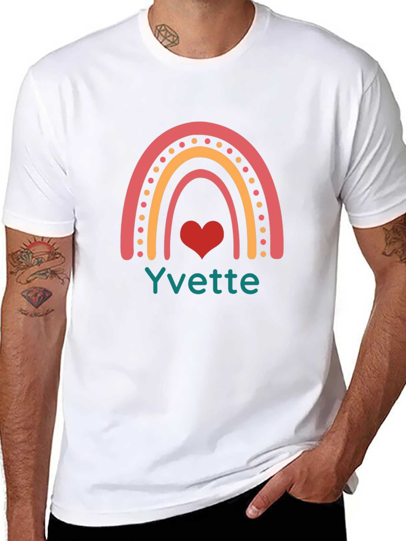Rainbow Name T-Shirt - Personalized Gift