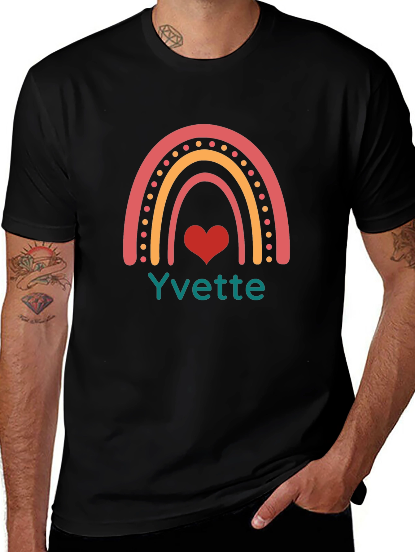 Rainbow Name T-Shirt - Personalized Gift