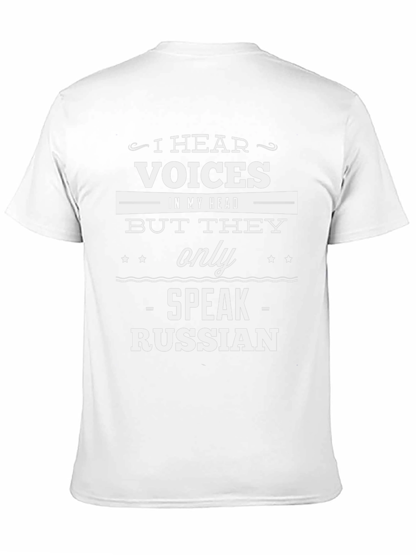 Humorous Russian Speaking Voices Graphic T-Shirt