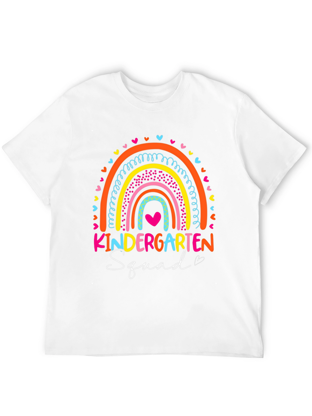 Kindergarten Squad Rainbow Graphic T-Shirt