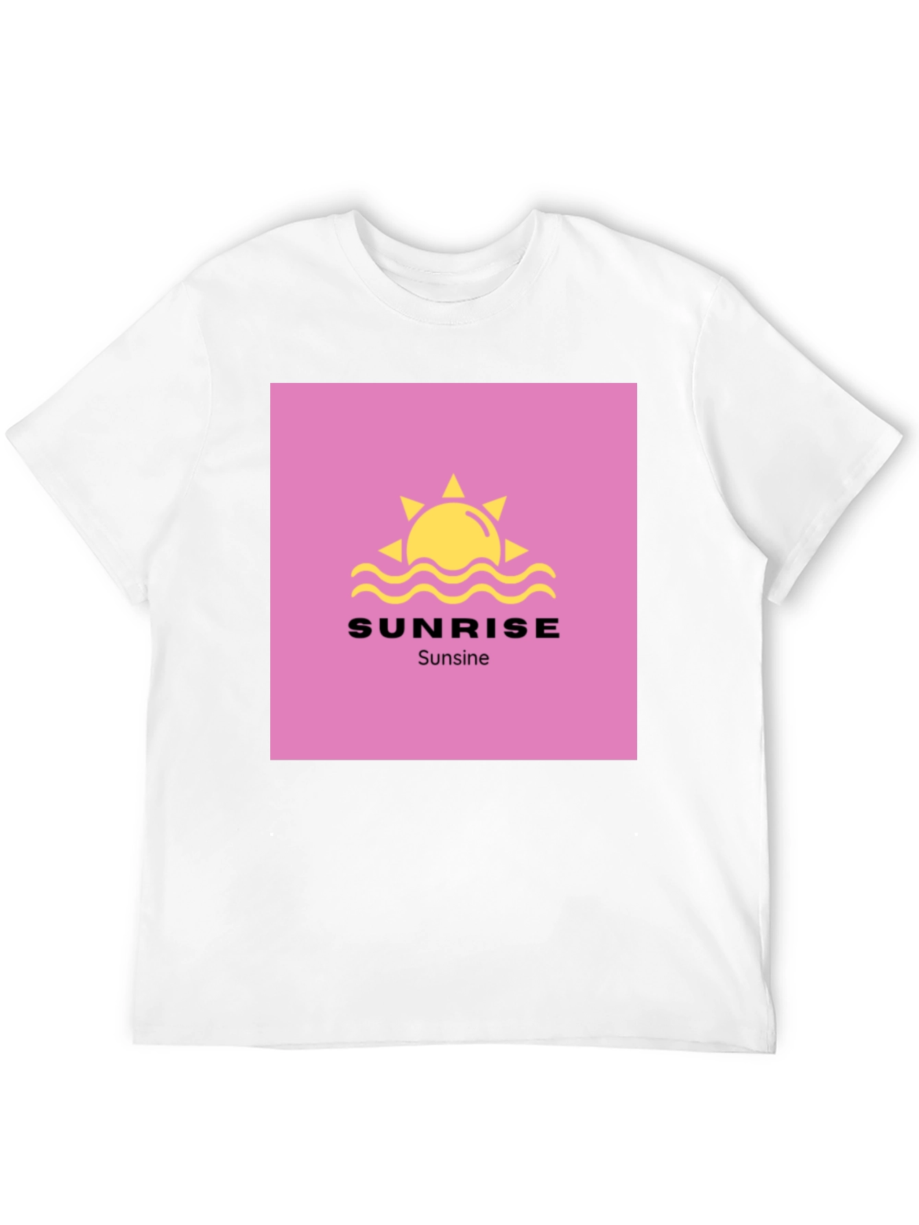 Sunrise Sunsine Graphic Tee - Black Cotton Shirt
