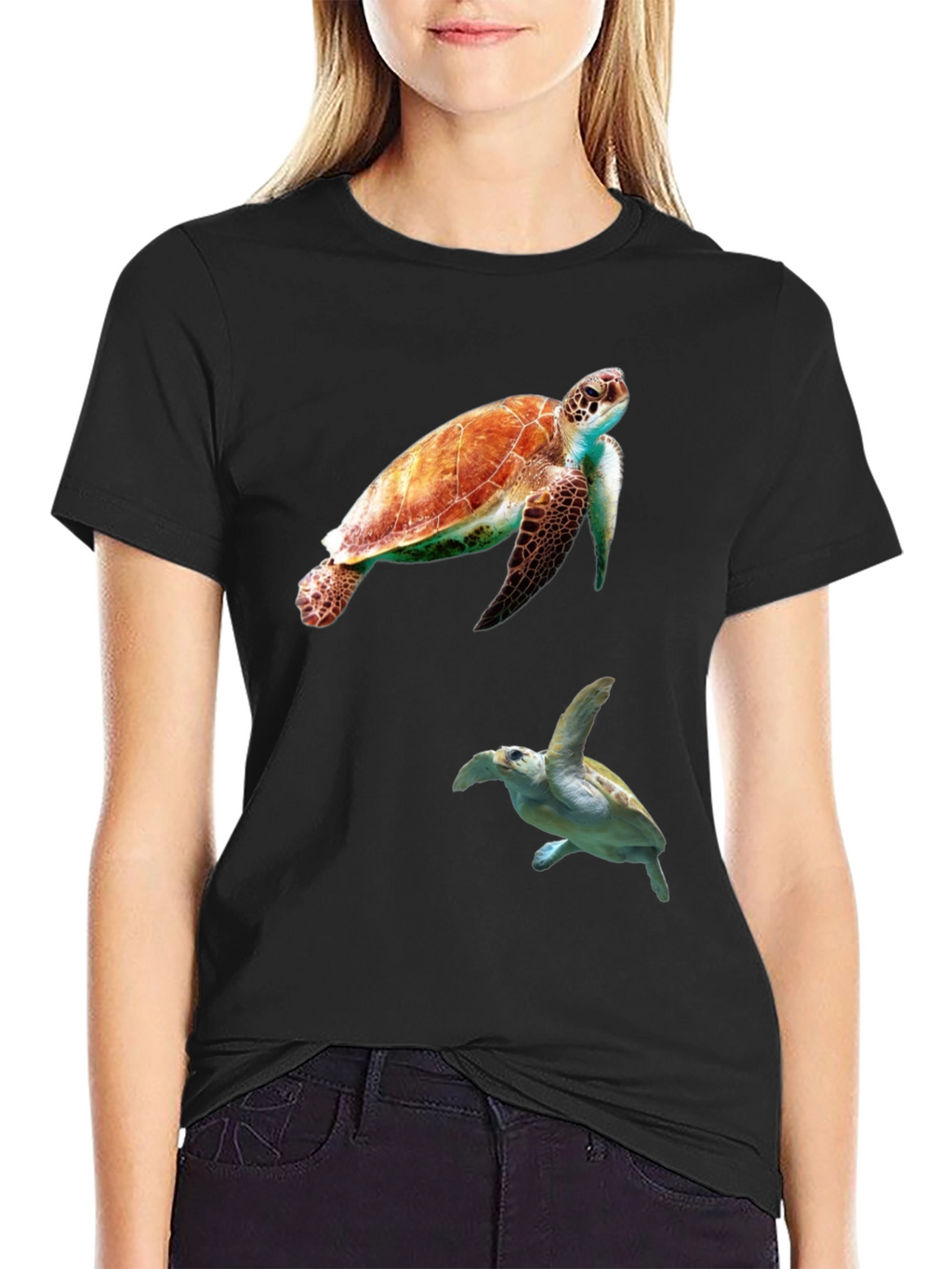 Turtle Graphic Tee - Ocean Life Design