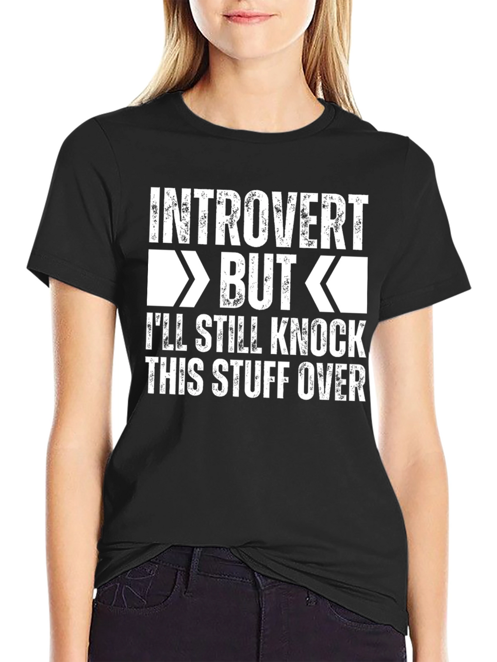 Introvert But Graphic T-Shirt - Humorous Novelty Tee