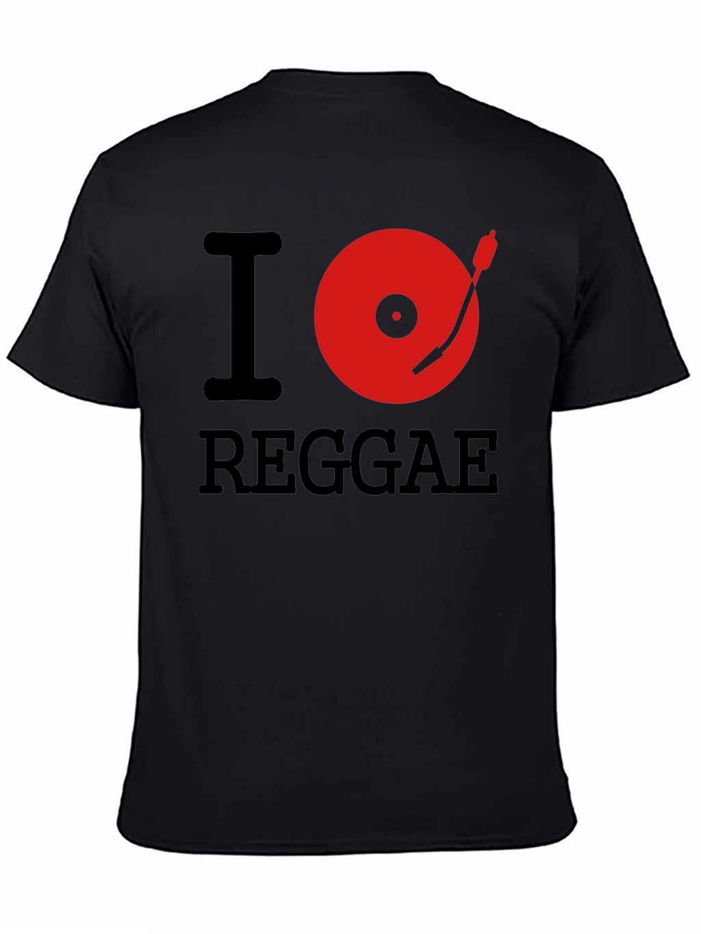 I Heart Reggae Black Graphic Tee