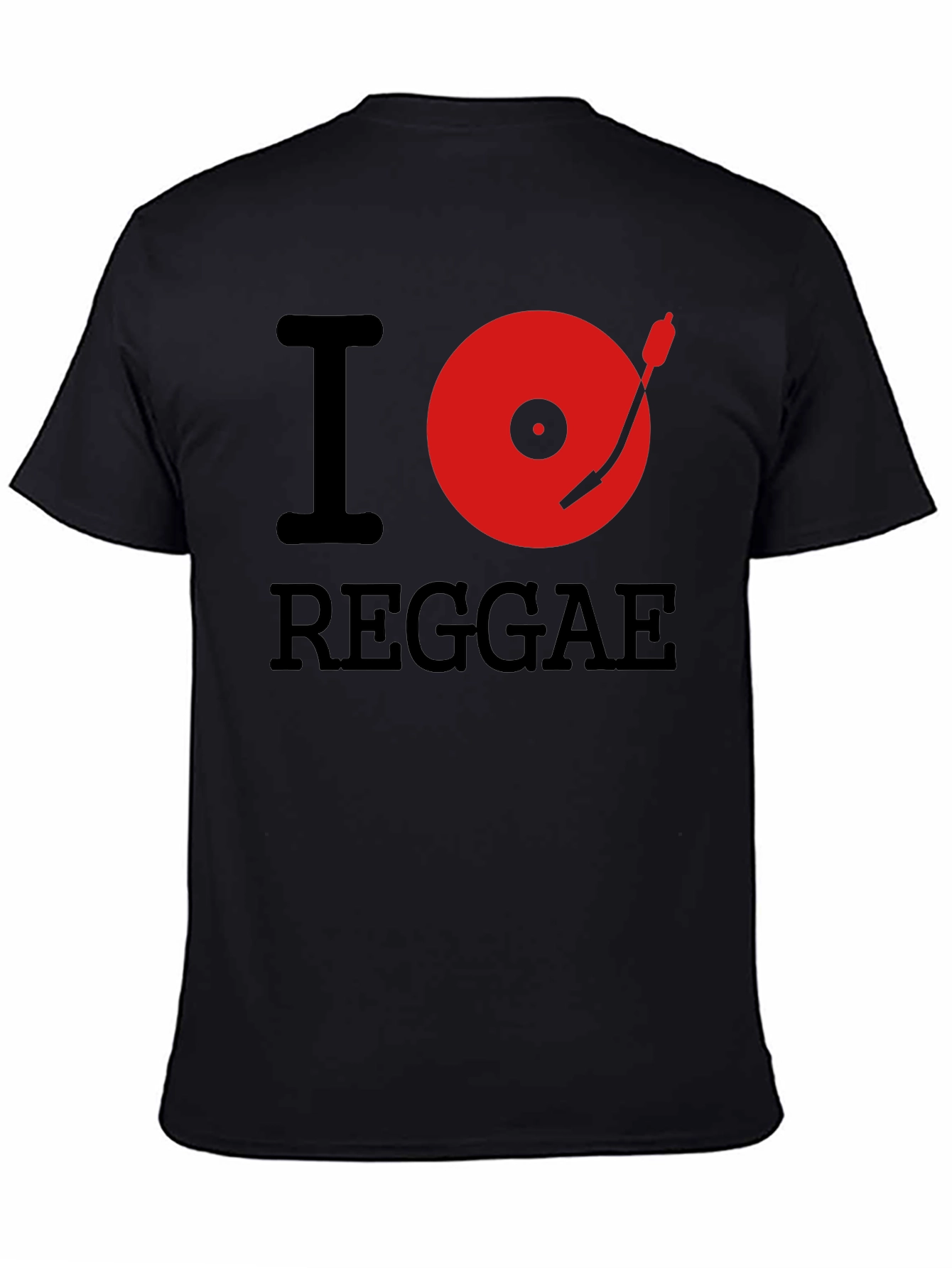 I Heart Reggae Black Graphic Tee