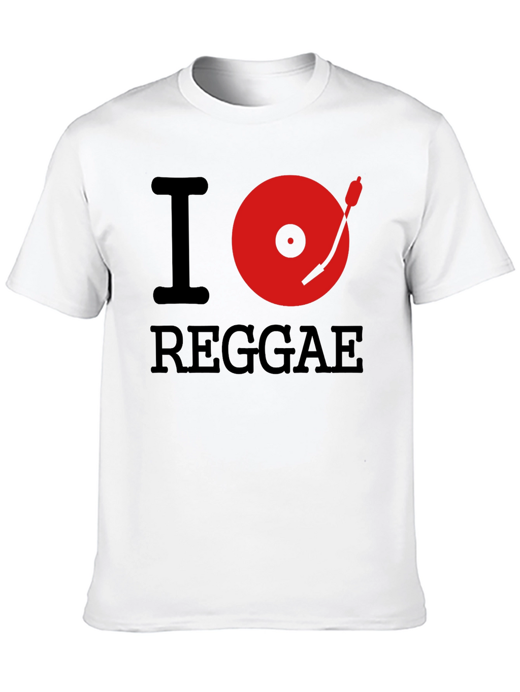 I Heart Reggae Black Graphic Tee