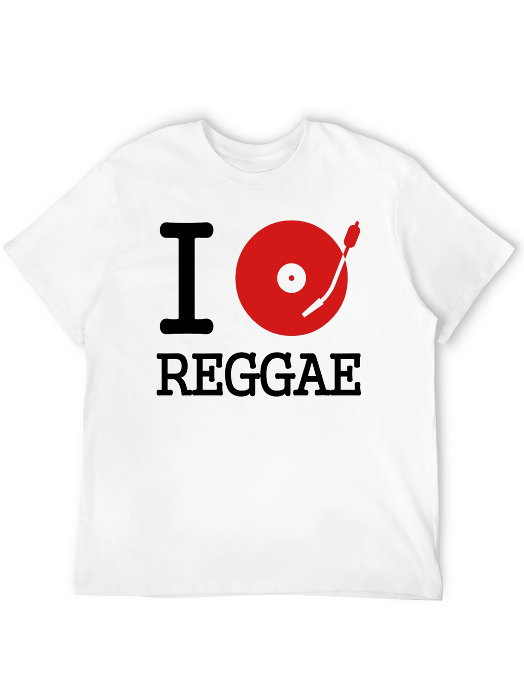 I Heart Reggae Black Graphic Tee