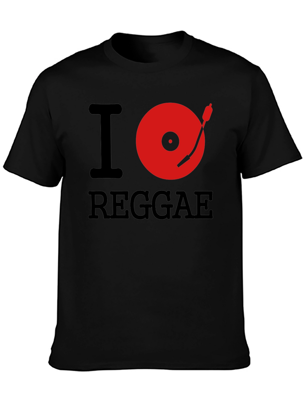 I Heart Reggae Black Graphic Tee