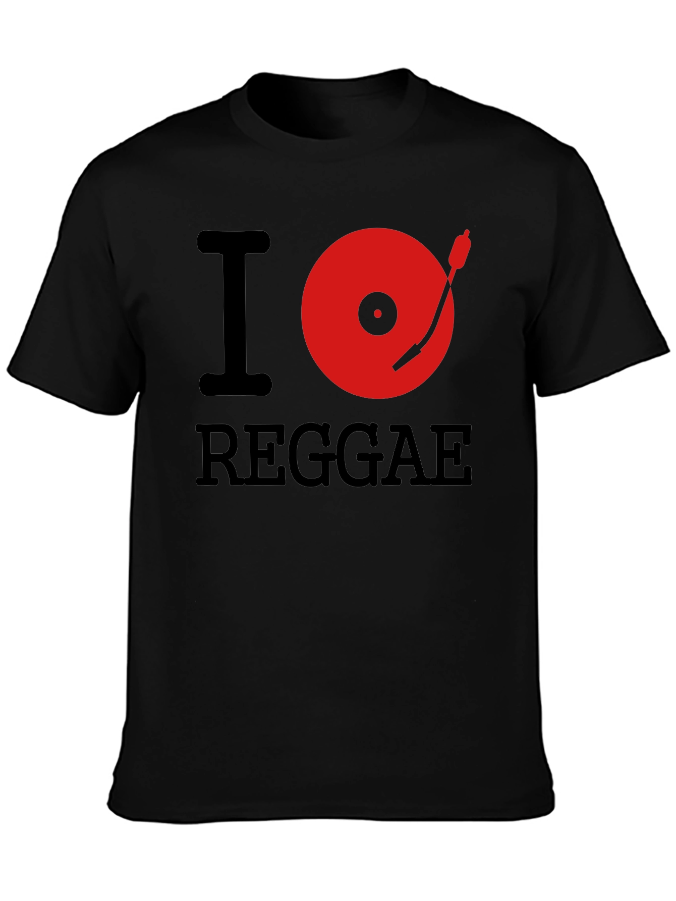I Heart Reggae Black Graphic Tee