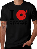 I Heart Reggae Black Graphic Tee
