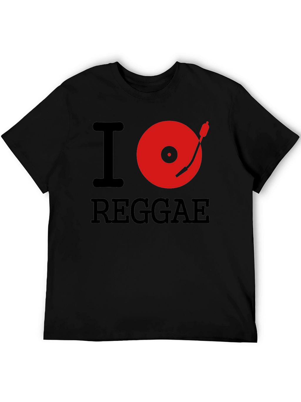 I Heart Reggae Black Graphic Tee