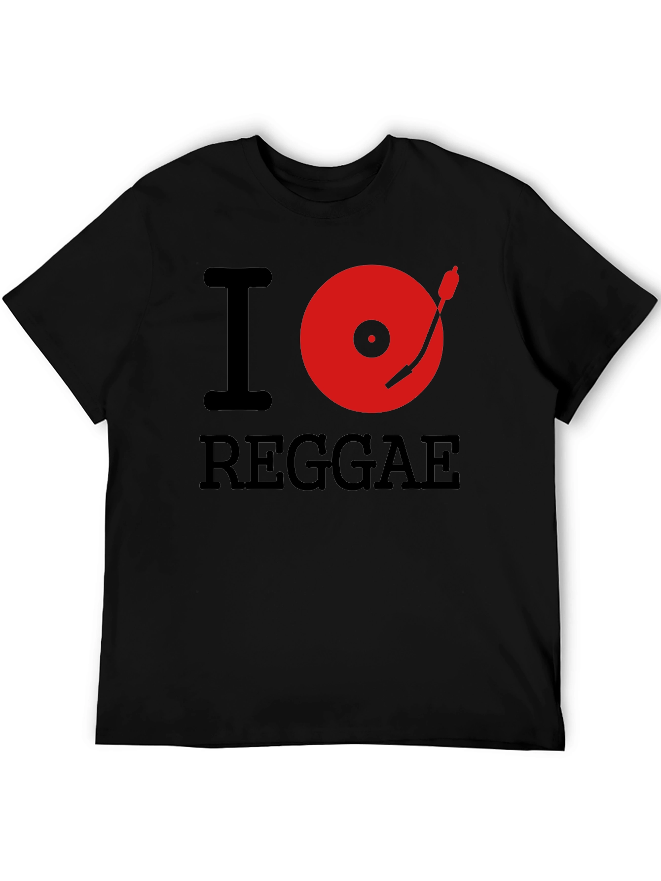 I Heart Reggae Black Graphic Tee